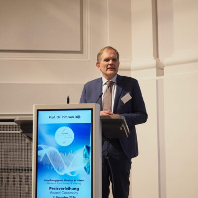 Prof. Dr. Pim van Dijk - Research Prize Tinnitus & Hearing 2024